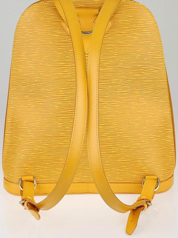 Louis Vuitton Gobelins Yellow Leather Backpack Bag (Pre-Owned) – Bluefly