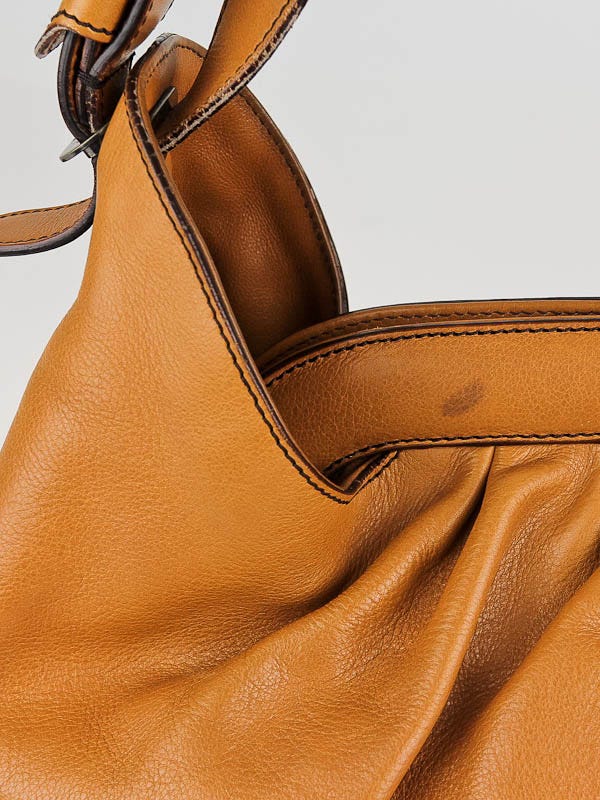 Fendi Cognac Borsa Leather Doctor Hobo Bag - 8BR579