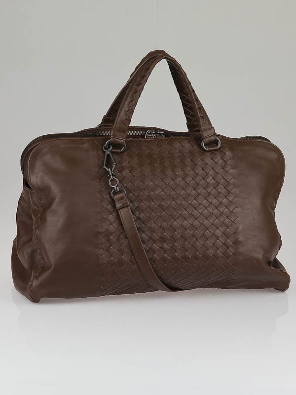 Bottega Veneta Brown Intrecciato Leather Large Leggero Tote Bag