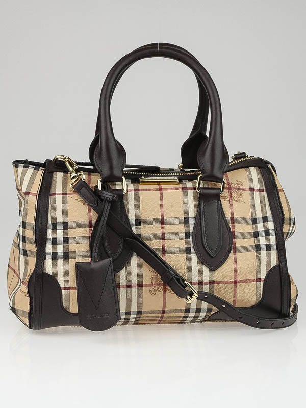 Burberry haymarket hot sale satchel