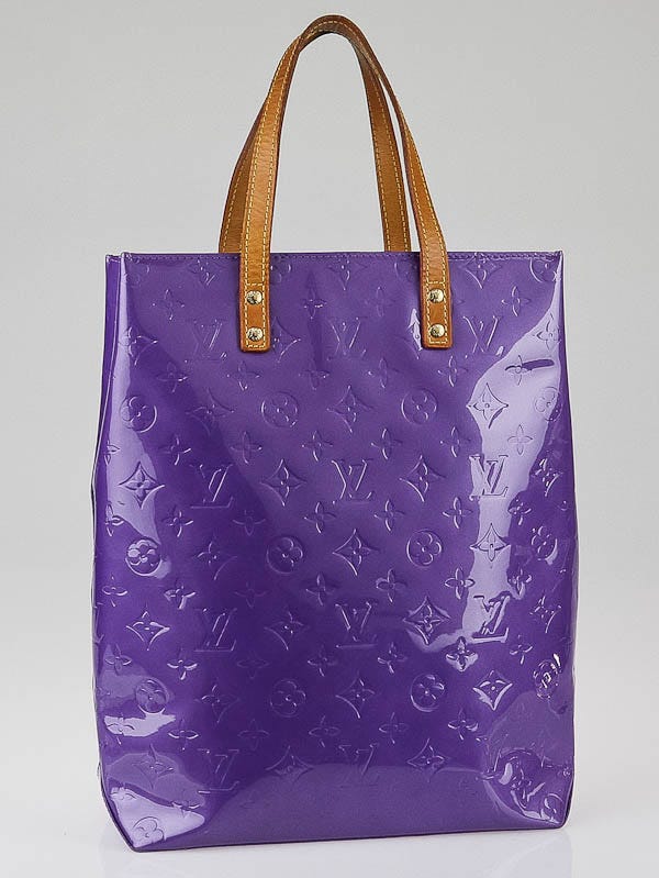 Louis Vuitton Purple Monogram Vernis Reade MM Tote Bag - Yoogi's Closet