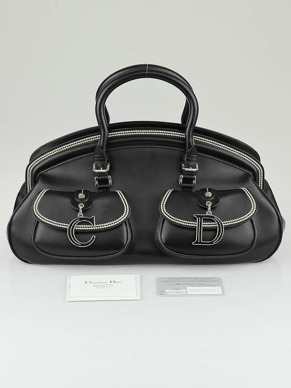 Christian Dior Black Leather Medium Detective Bag - Yoogi's Closet