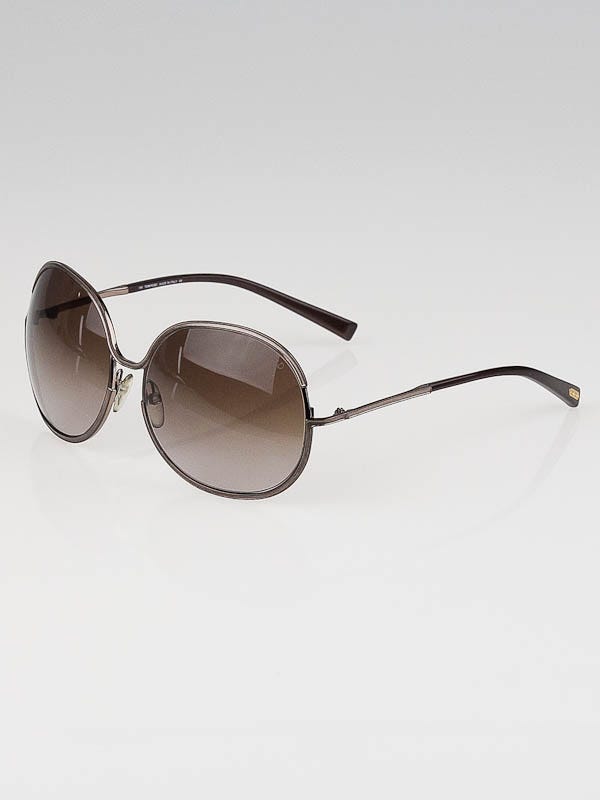 Tom Ford Bronze Metal Gradient Tint Alexandra Sunglasses-TF118