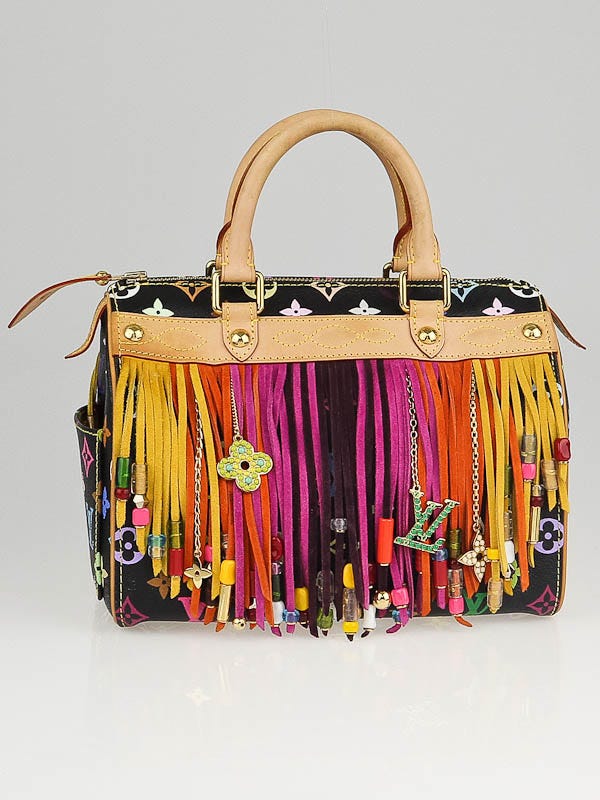 Louis Vuitton speedy 25 Multicolor fringe bag Extra Rare! Limited