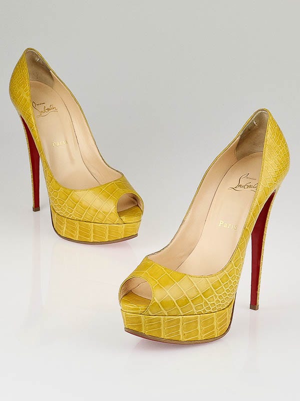 Yellow pumps best sale size 10