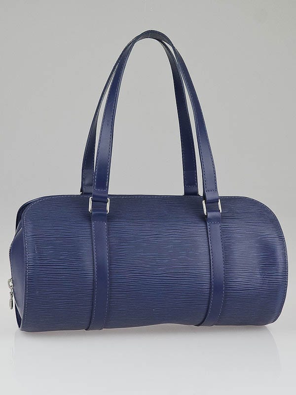 Louis Vuitton Myrtille Blue Epi Leather Soufflot Bag
