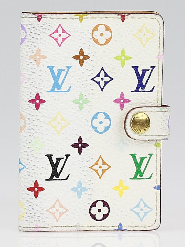Louis Vuitton White Multicolour Monogram Card Holder Wallet
