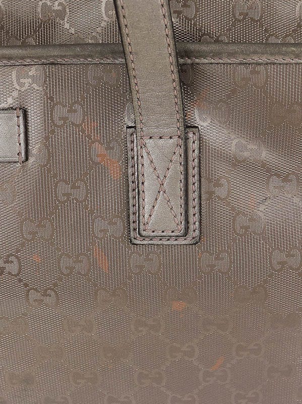 GUCCI Purse Handbag Silver Gray Pewter, Authentic, Imprime material
