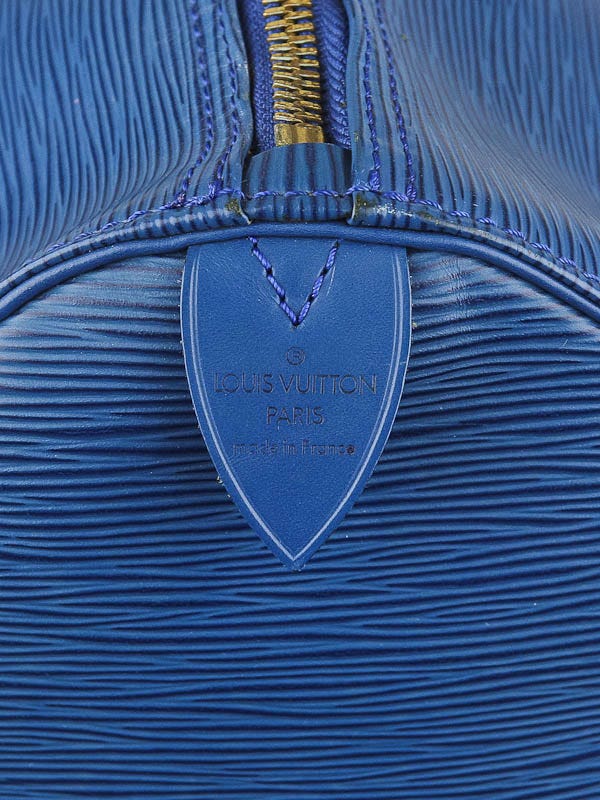 Louis Vuitton Toledo Blue Epi Leather Keepall 55 Bag | Yoogi's Closet