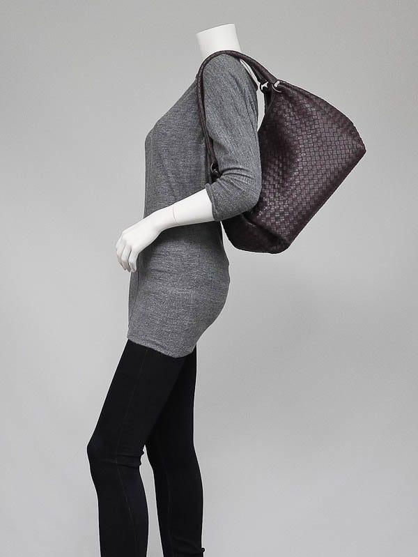Bottega Veneta Quetsche Intrecciato Woven Nappa Leather