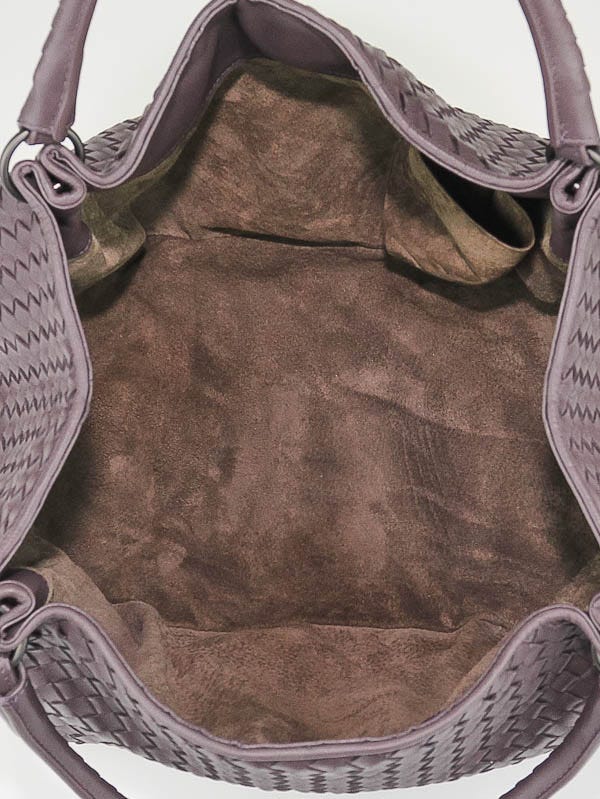 Bottega Veneta Quetsche Intrecciato Woven Nappa Leather Parachute