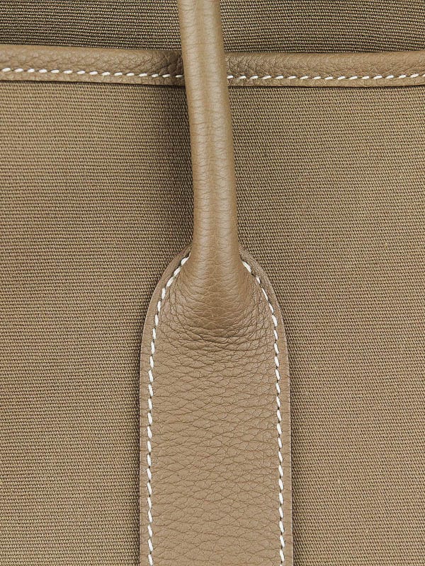 Hermes Black Canvas Garden Party MM Bag - Yoogi's Closet