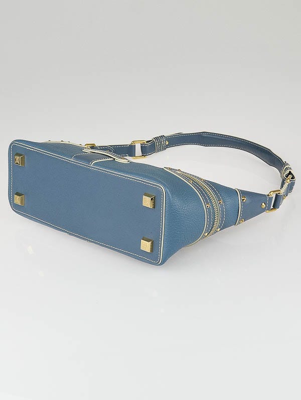 Louis Vuitton Blue Suhali Leather L'Impetueux Bag | Yoogi's Closet