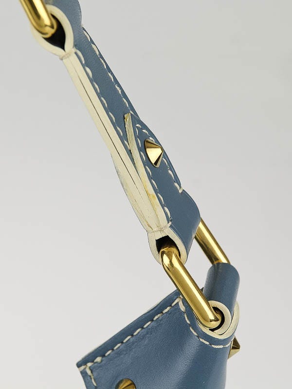 Louis Vuitton Blue Suhali Leather L'Impetueux Bag | Yoogi's Closet
