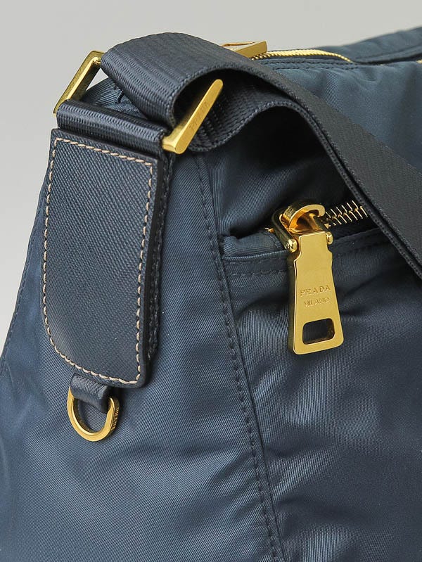 Prada Denim Nylon Vela Colour Sacca Messenger Bag BT0742