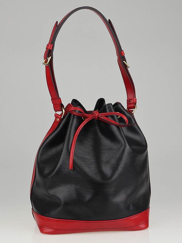 Louis Vuitton Black/Red Epi Leather Large Noe Bag - Yoogi's Closet
