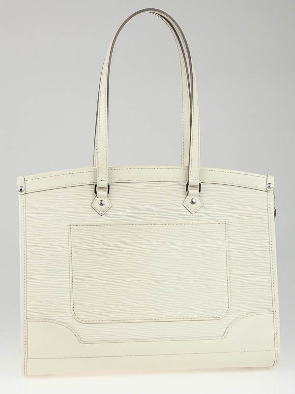 Vintage Louis Vuitton White Epi Leather Madeline GM Handbag