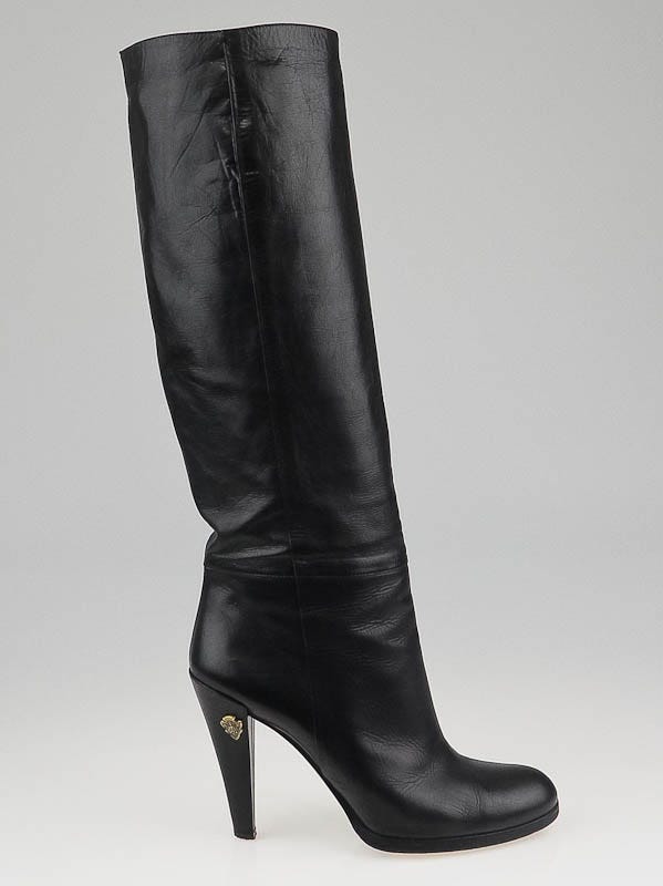 Gucci Elizabeth Leather Zip Boots Black Size 8.5 BRAND NEW in box s-l400.jpg main image 2