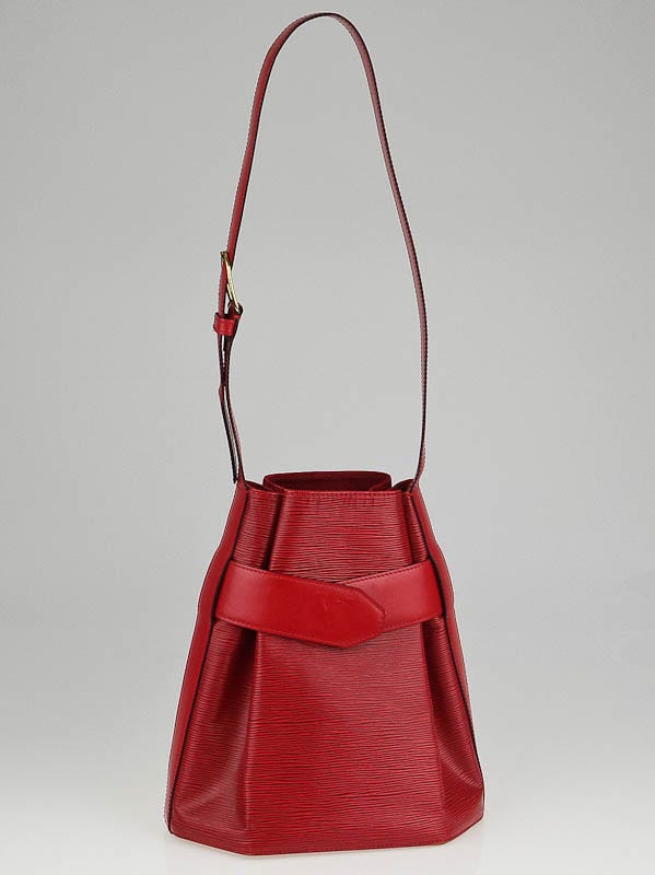 Louis Vuitton Red Epi Leather Bucket Bag - Yoogi's Closet