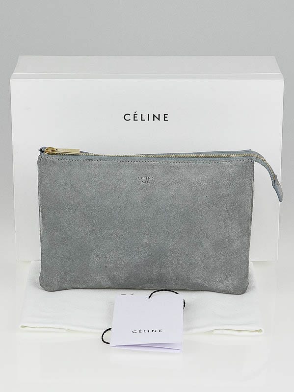 Celine Blue Leather Trio Small Crossbody Bag - Yoogi's Closet