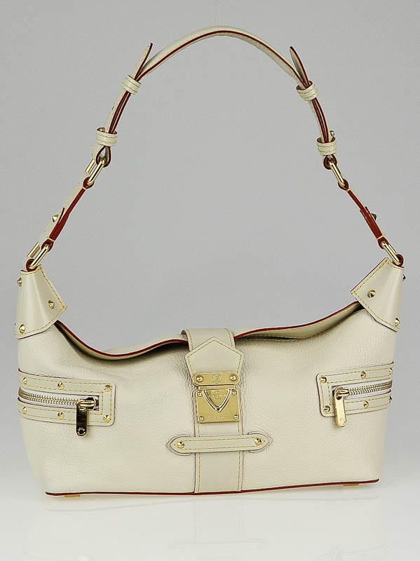 Louis Vuitton White Suhali Leather L'Impetueux Bag