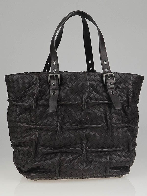 Bottega veneta ebano discount intrecciato nappa maxi bag