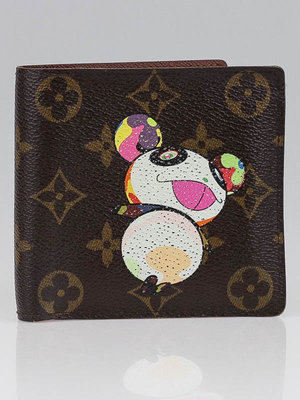 Louis Vuitton Limited Edition Monogram Canvas Murakami Panda Bifold Wallet 