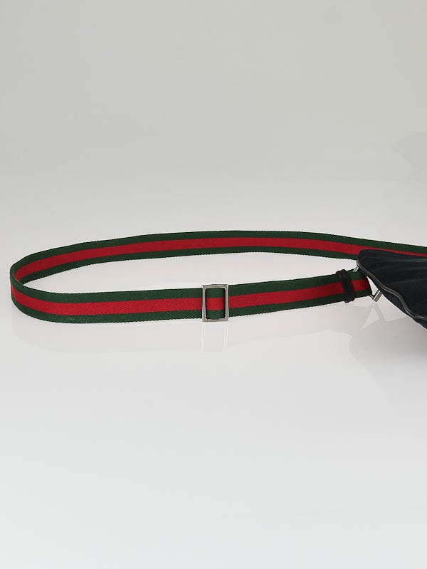 Gucci Black GG Canvas Vintage Web Small Messenger Bag