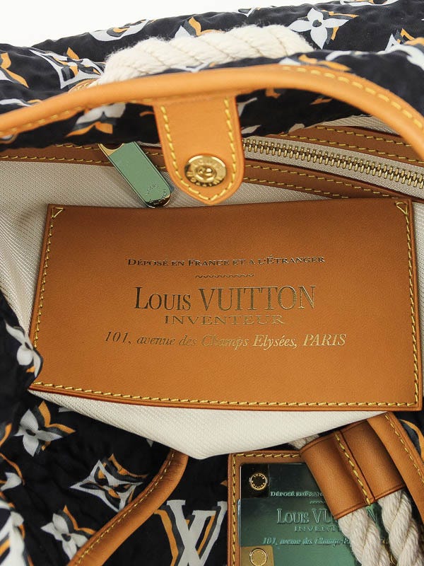 Louis Vuitton Navy Blue Monogram Nylon Limited Edition Bulles GM Bag Louis  Vuitton