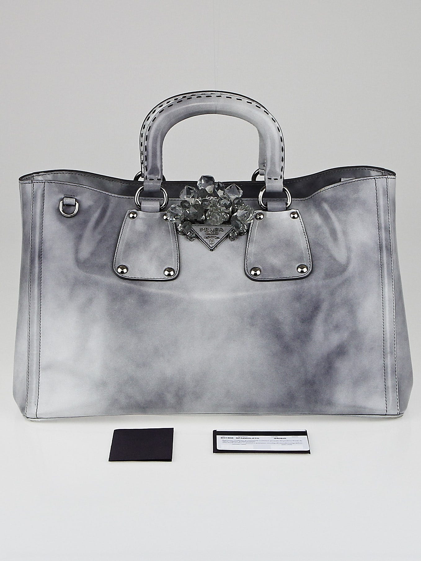 Prada Saffiano bag 2012 With shoulder strap Black Patent leather