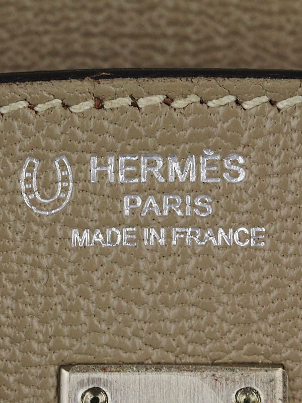 Hermes Birkin 25cm Gris Perle Togo PHW