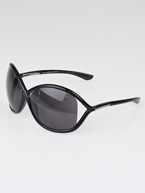 Tom Ford Black Smoke Frame Gradient Tint Whitney Sunglasses-TF9
