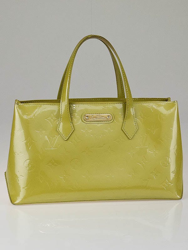 Louis Vuitton Vert Impression Monogram Vernis Wilshire PM Bag