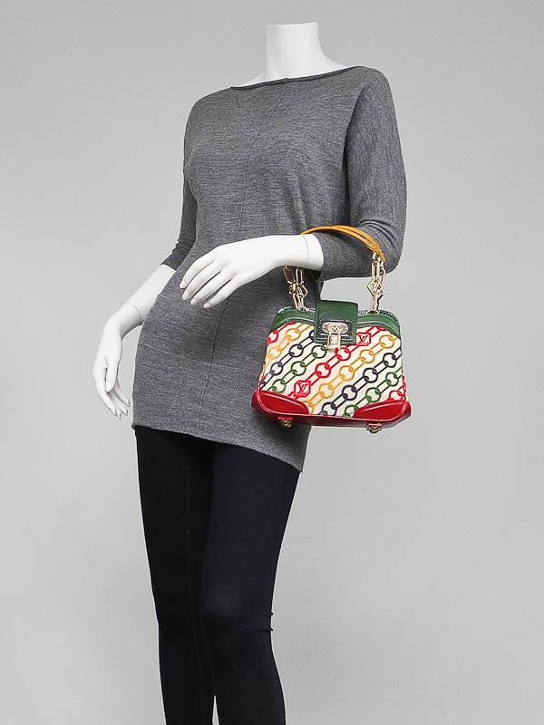 Lot 702: Louis Vuitton Velvet Chains Mini Linda Handbag, Marc