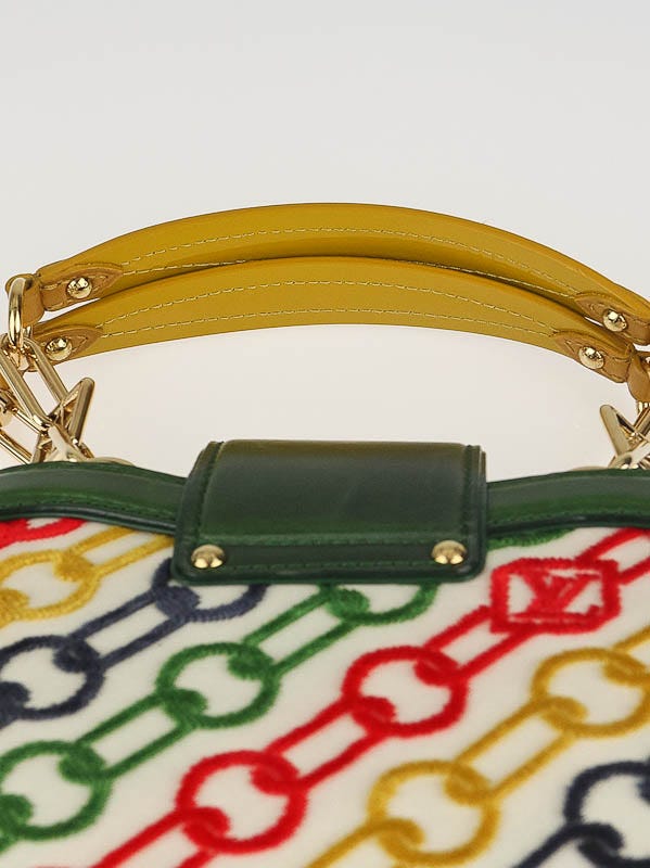 Louis Vuitton Multicolor Alligator And Velvet Chains Mini Linda