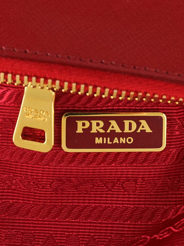★あや★　PRADA saffiano vernice rosso Prada Saffiano Vernice Medium Promenade Tote Rosso 1754559