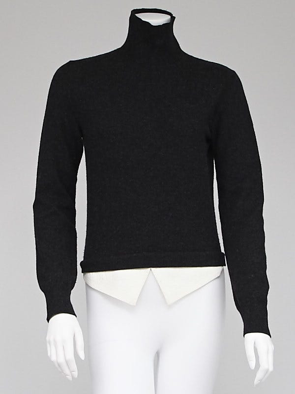 Louis Vuitton Grey Cashmere Turtleneck Size S