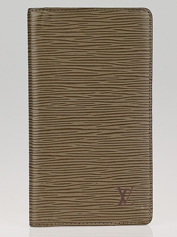 Louis Vuitton Pepper Grey Epi Leather Checkbook Cover