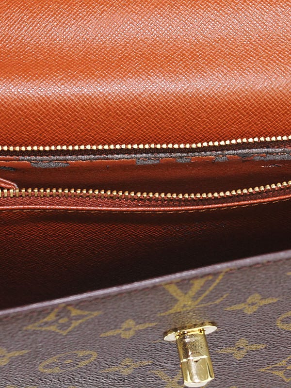 Authentic Louis Vuitton Monogram Malesherbes Hand bag 8J090330m
