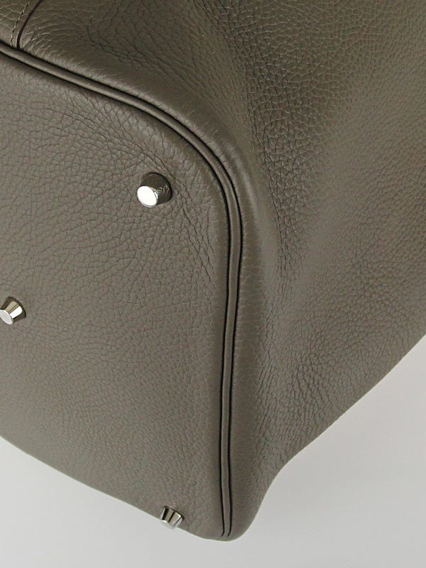 Hermes Black Clemence Leather Picotin Lock GM Bag - Yoogi's Closet