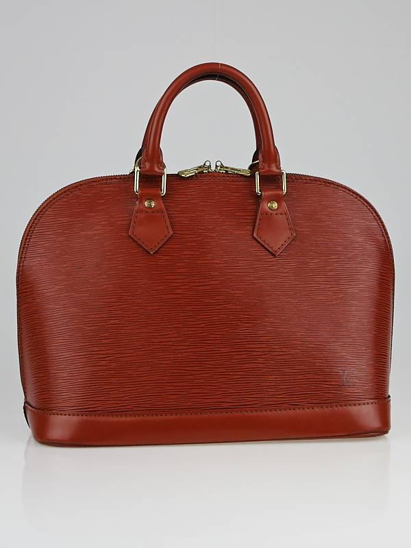 Louis Vuitton Gris Epi Leather Alma PM Bag - Yoogi's Closet