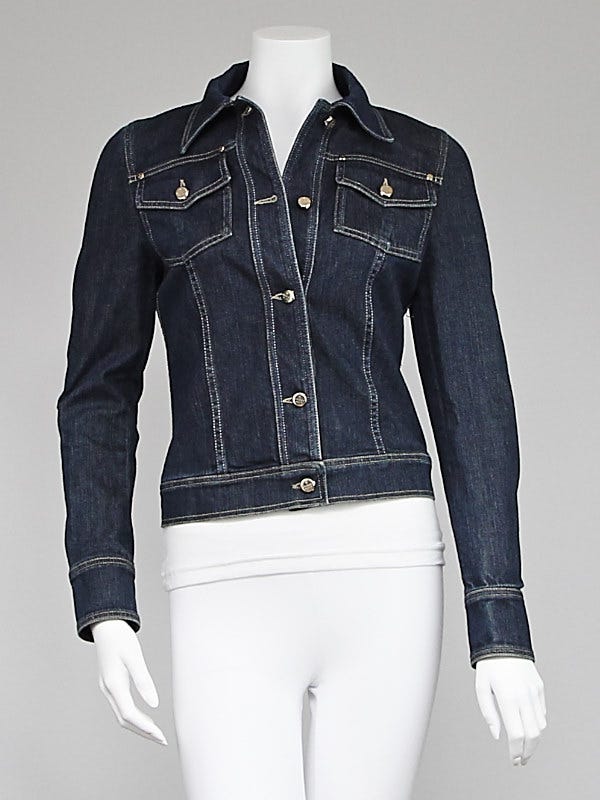 Gucci Blue Denim Jacket Size 4/38