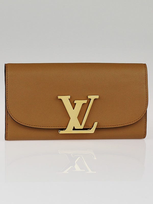 Louis Vuitton Grey Parnassea Leather Vivienne LV Long Wallet - Yoogi's  Closet