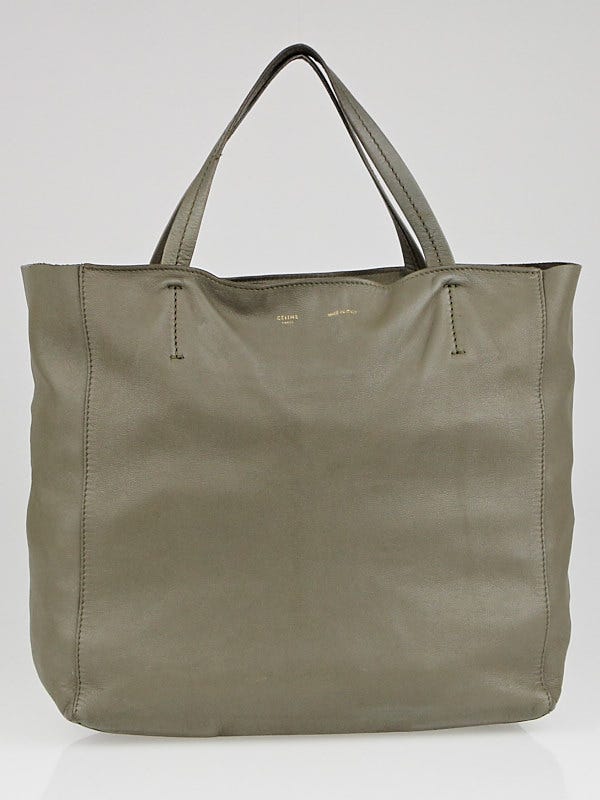 Celine Grey Leather Small Horizontal Cabas Bag