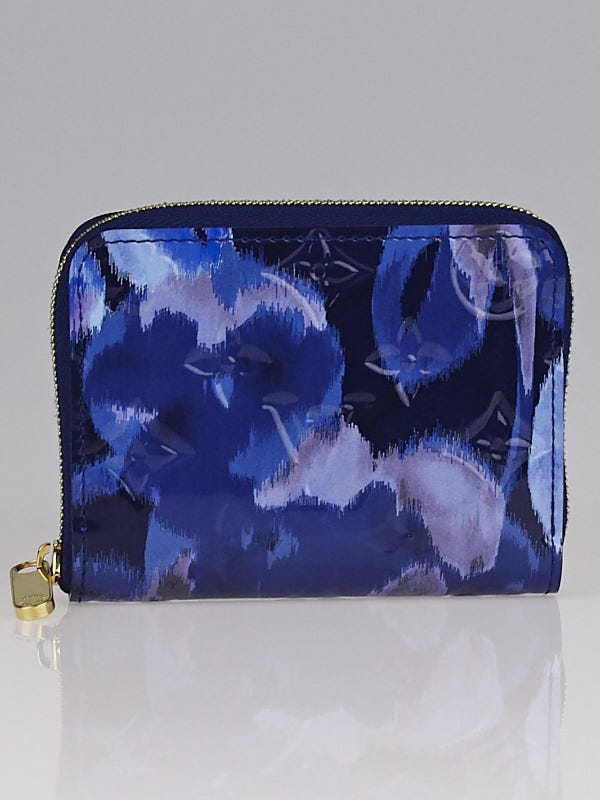 Louis Vuitton Zippy Coin Purse Monogram Vernis Grand Bleu in