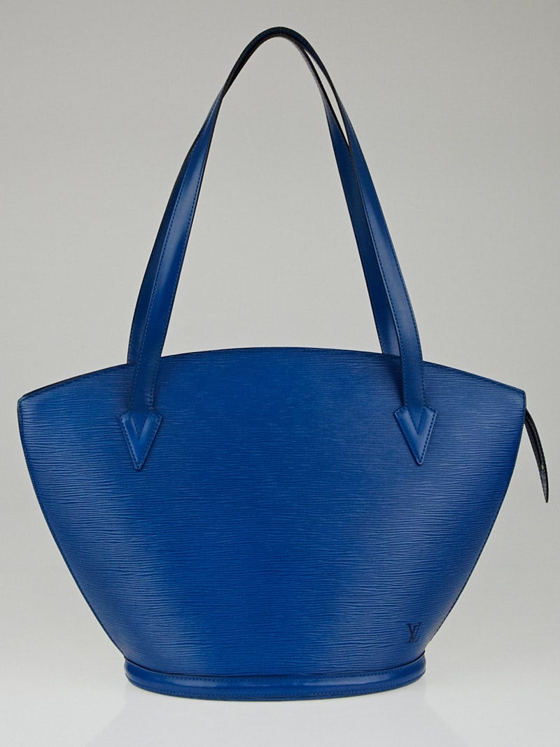 LOUIS VUITTON Saint Jacques Long Strap Blue EPI Leather Handbag Shoulder  Bag