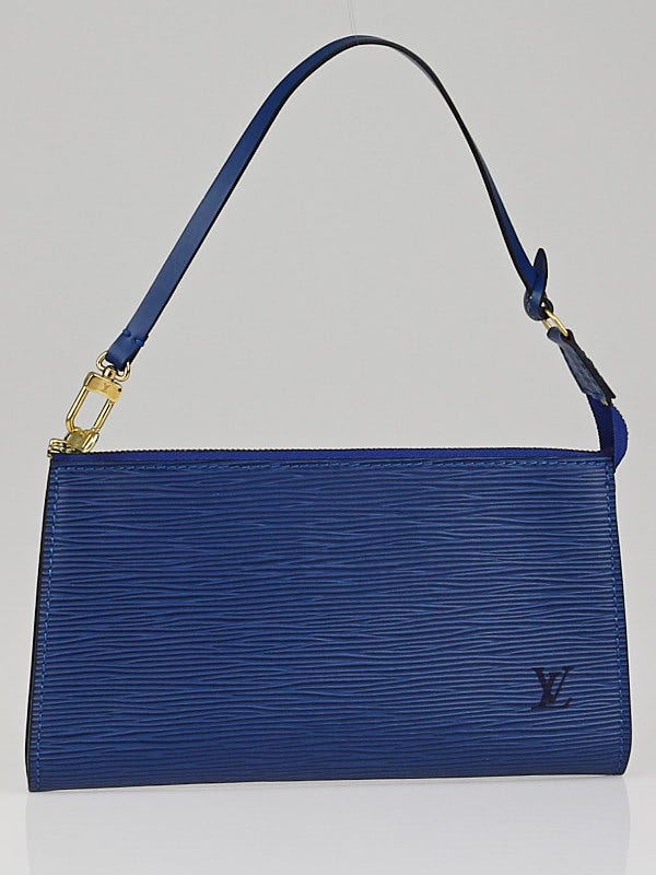 Louis Vuitton Toledo Blue Epi Leather Accessories Pochette 21 Bag