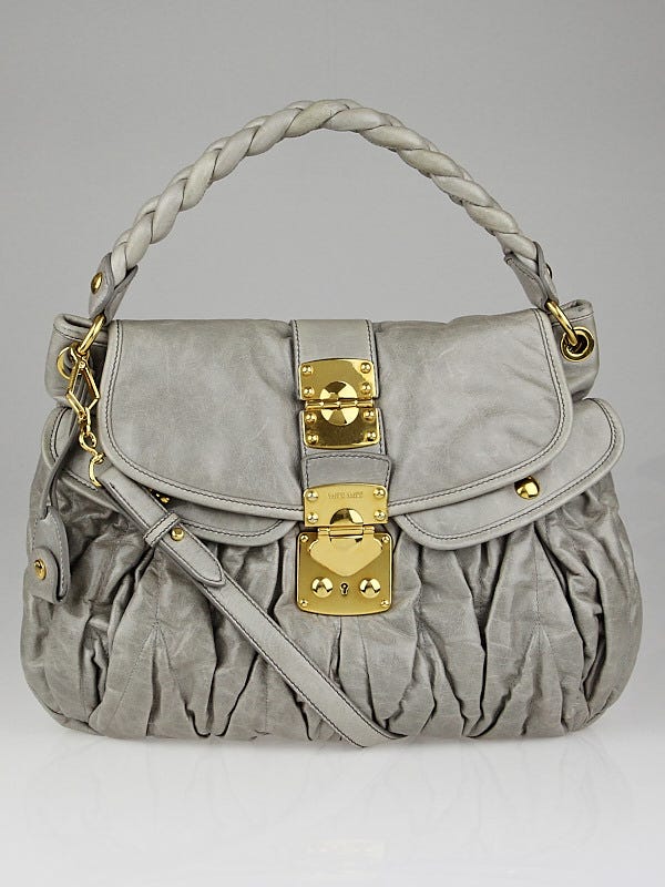 Miu Miu Nube Matelasse Lux Leather Coffer Bag