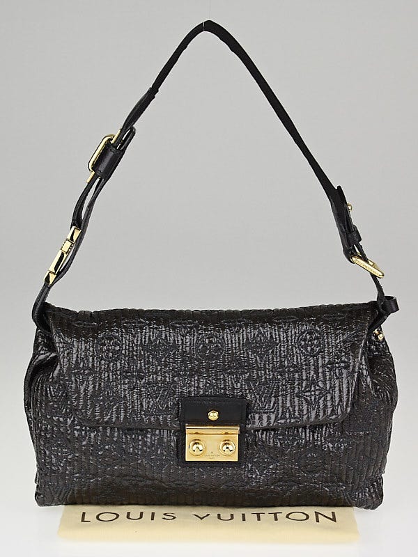 Louis Vuitton Limited Edition Black Monogram Motard Pochette Bag