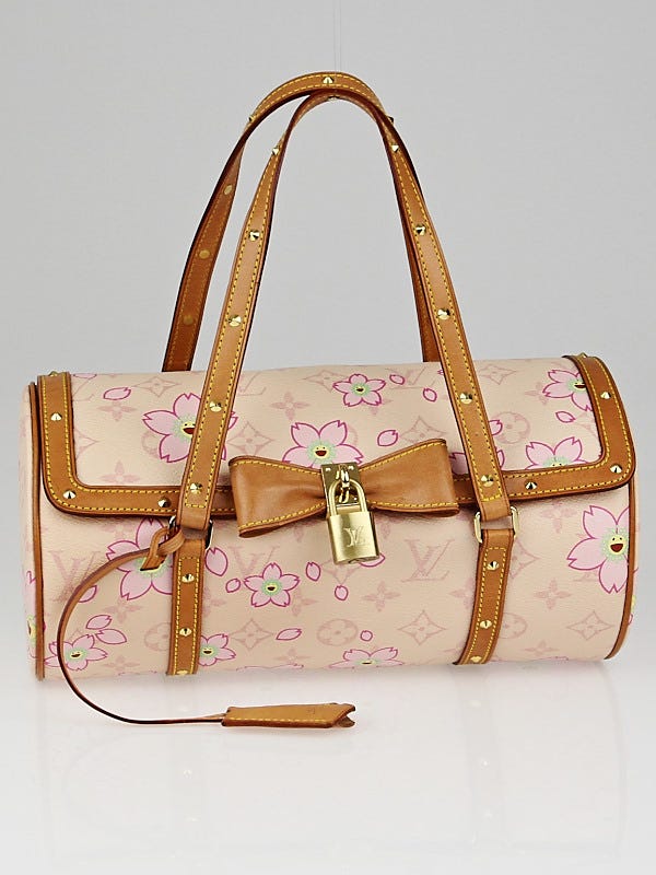 Louis Vuitton Limited Edition Pink Monogram Cherry Blossom Papillon Bag